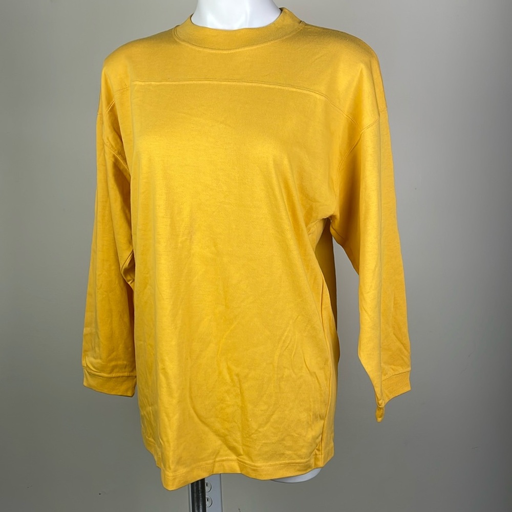 One Step Up Vintage Yellow Long Sleeve Shirt